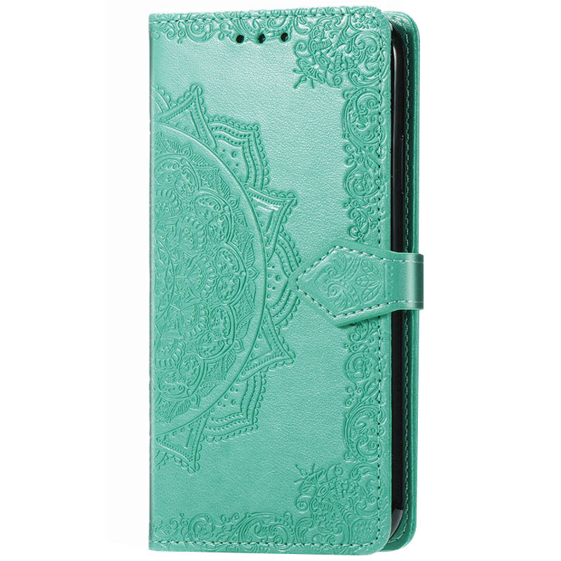 Кожаный чехол (книжка) Art Case с визитницей для Oppo A15 / A15s (Бирюзовый)