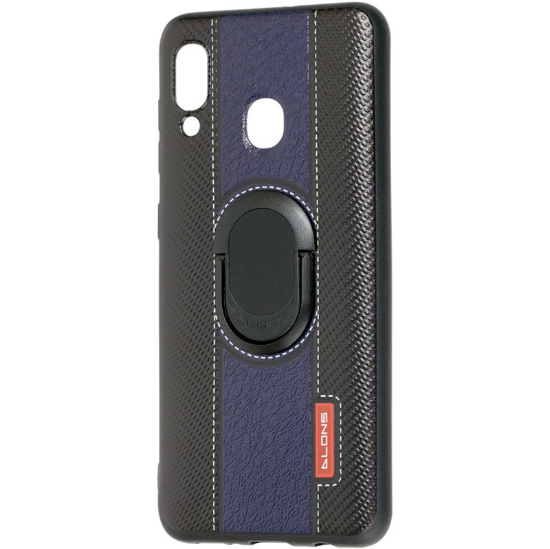 

TPU + PC чохол DLONS NY з тримачем-підставкою для Samsung Galaxy A10s (Синій) 767244