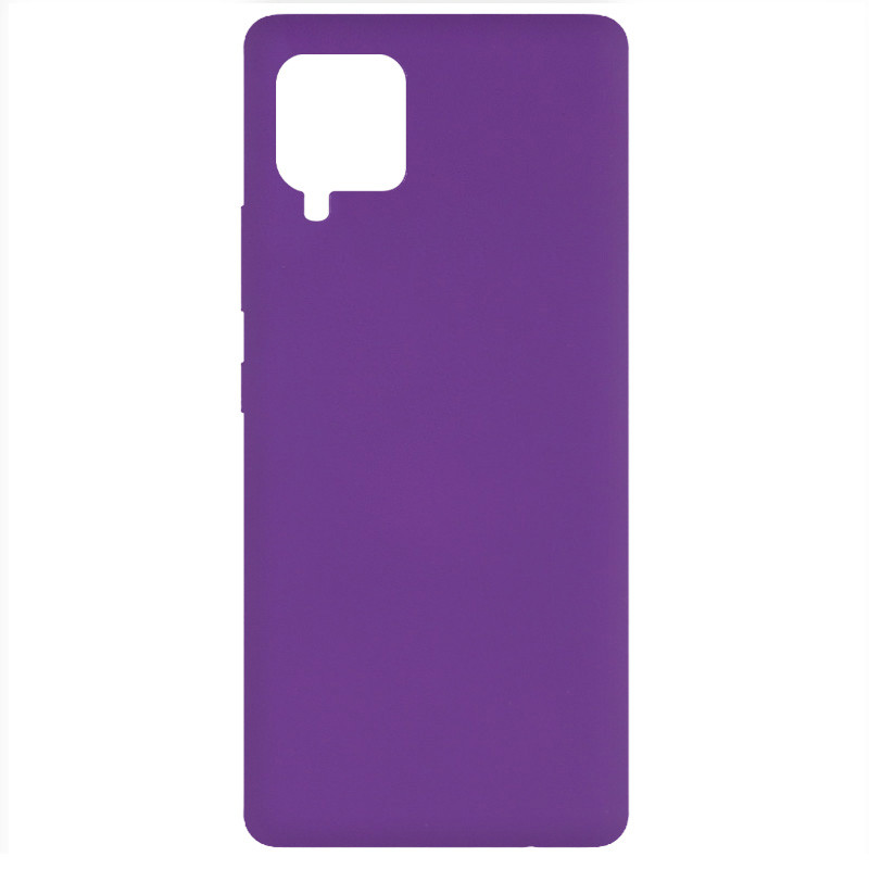 Чохол Silicone Cover Full without Logo (A) на Samsung Galaxy A42 5G (Фіолетовий / Purple)