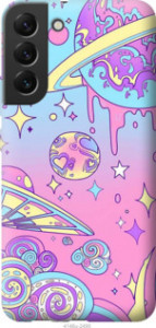 Чохол Рожева галактика на Samsung Galaxy S22 Plus