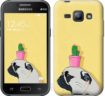 

Чохол Мопс з кактусом на Samsung Galaxy J1 J100H 795437
