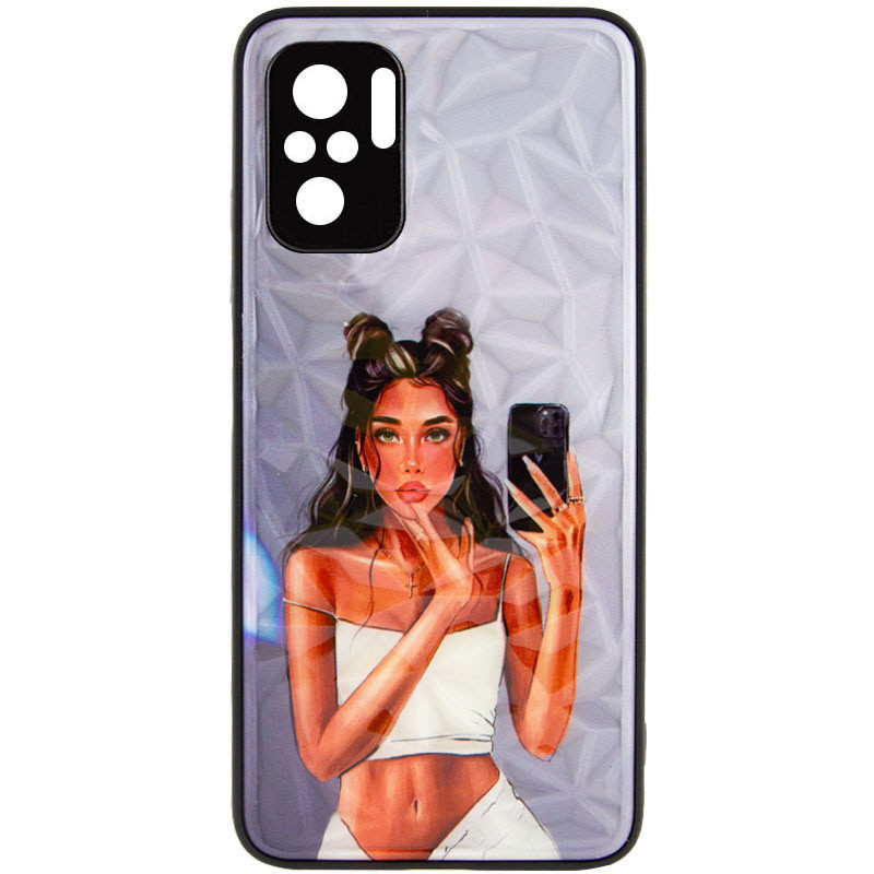 TPU+PC чохол Prisma Ladies на Xiaomi Redmi Note 10 / Note 10s (Black in White)