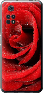 Чехол Красная роза для Xiaomi Poco M4 Pro