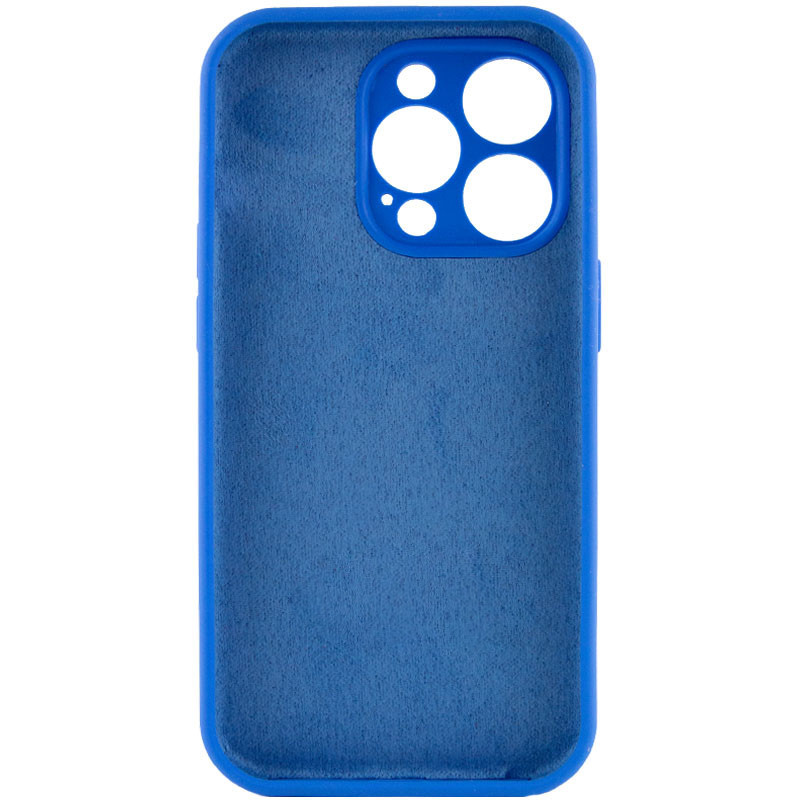 Чехол Silicone Case Full Camera Protective (AA) NO LOGO для Apple iPhone 13 Pro Max (6.7") (Синий / Capri Blue) в магазине vchehle.ua