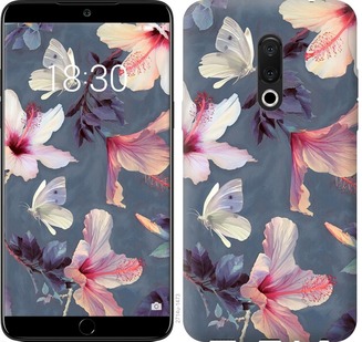 

Чехол Нарисованные цветы для Meizu 16 Plus 670843