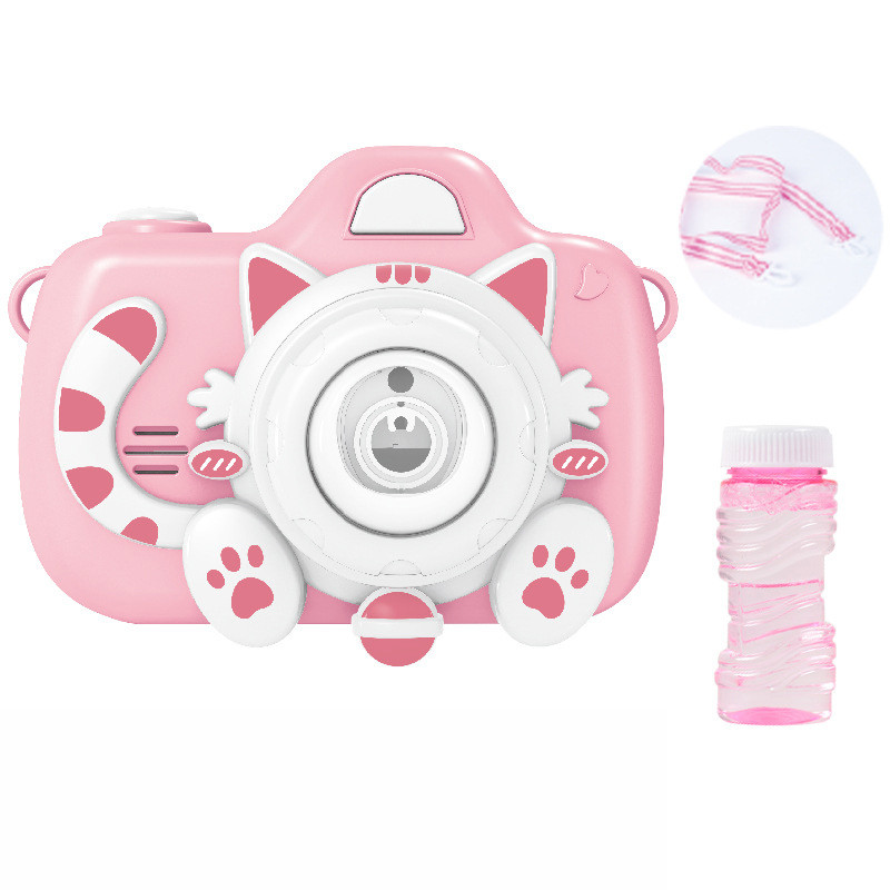 Фото Фотокамера-генератор мильних бульбашок 1001 Kitty Children's camera (Pink) на vchehle.ua