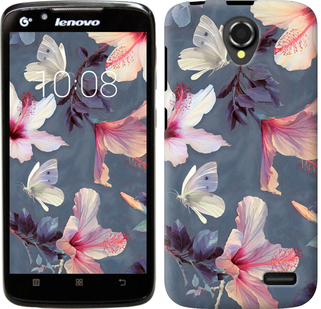 

Чехол Нарисованные цветы для Lenovo A388t 596192