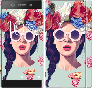 

Чохол Дівчина з квітами для Sony Xperia XA1 428313
