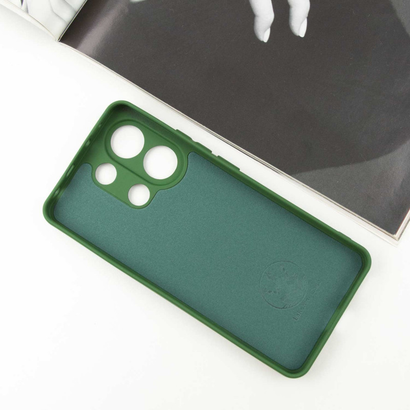 Фото Чохол Silicone Cover Lakshmi Full Camera (AA) на Xiaomi Redmi Note 13 5G (Зелений / Dark green) в маназині vchehle.ua