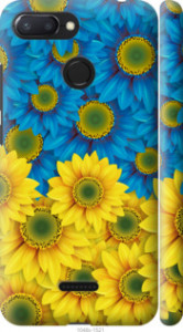 Чехол Жёлто-голубые цветы для Xiaomi Redmi 6