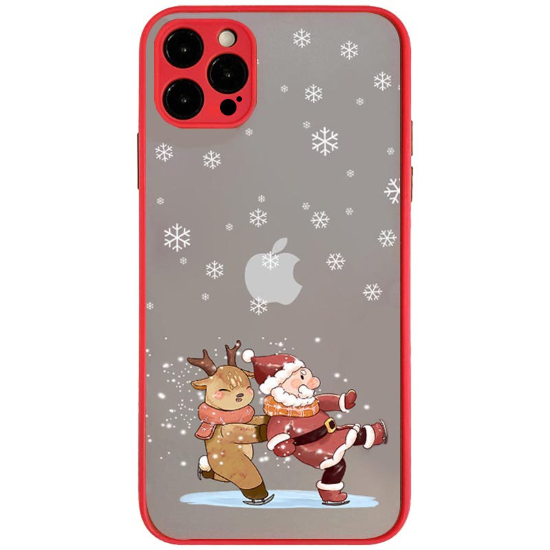 

TPU+PC чехол Christmas time для Apple iPhone 12 Pro (6.1") (Санта) 1216715