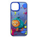 TPU+PC чехол TakiTaki Graffiti magic glow для Apple iPhone 15 Pro (6.1") (Fishcat / Blue)