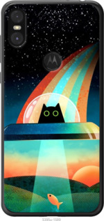 

Чехол Кот, нло, радуга, рыба для Motorola One 1403394
