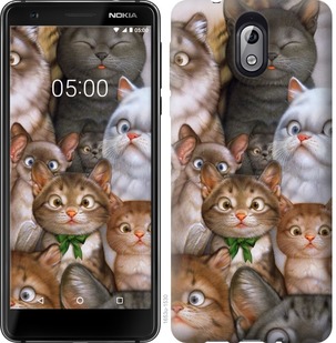 

Чехол коты для Nokia 3.1 757790