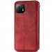 Фото Кожаный чехол-книжка GETMAN Cubic (PU) для Xiaomi Mi 11 Lite (Красный) на vchehle.ua