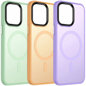 TPU+PC чехол Metal Buttons with Magnetic Safe Colorful для Apple iPhone 15 Plus (6.7")