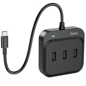 Переходник HUB Hoco HB31 Easy 4-in-1 (Type-C to USB3.0*4) (L=0.2m)
