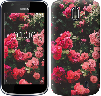 

Чехол Куст с розами для Nokia 1 639493