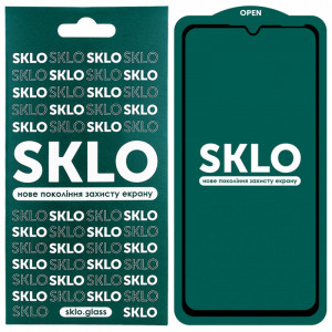 Защитное стекло SKLO 5D (full glue) для Samsung Galaxy M21