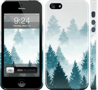 

Чехол Акварельные Елки для iPhone 5S 862330