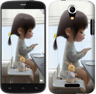 

Чохол Мила дівчинка з зайчиком на Doogee Y100X 636856
