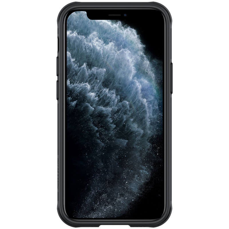 Фото Карбоновая накладка Nillkin Camshield (шторка на камеру) для Apple iPhone 12 mini (5.4") (Черный / Black) на vchehle.ua