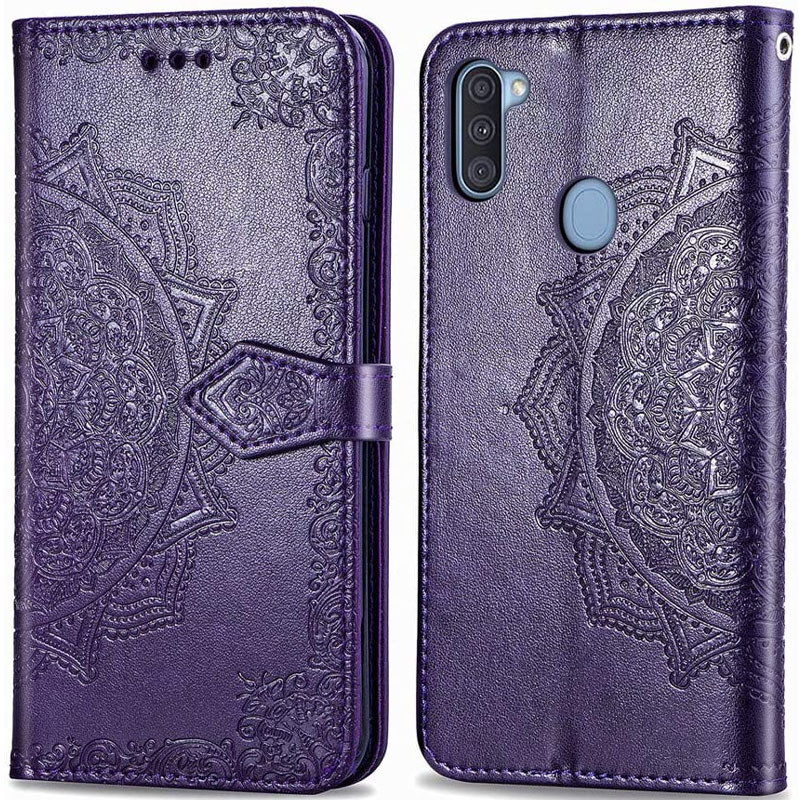 Фото Кожаный чехол (книжка) Art Case с визитницей для Samsung Galaxy A11 / M11 (Фиолетовый) в магазине vchehle.ua