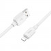 Фото Дата кабель Hoco X96 Hyper USB to Lightning 2.4A (1m) (White) на vchehle.ua