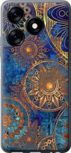Чехол Золотой узор для Tecno Spark 10