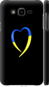 Чехол Жёлто-голубое сердце для Samsung Galaxy J7 Neo J701F