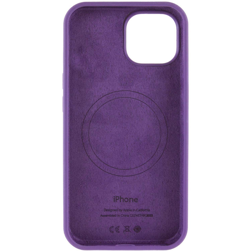 Фото Чохол Silicone Case Full Protective (AA) with Magnetic Safe на Apple iPhone 12 Pro Max (6.7") (Фіолетовий / Amethyst) в маназині vchehle.ua