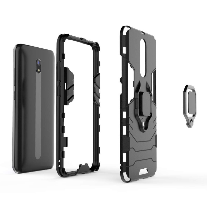 Ударостійкий чохол Transformer Ring for Magnet на Xiaomi Redmi 8 / 8A (Чорний / Soul Black) в магазині vchehle.ua