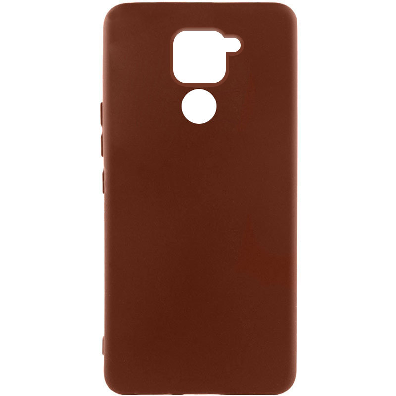 Чохол Silicone Cover Lakshmi (AA) на Xiaomi Redmi Note 9 / Redmi 10X (Коричневий / Brown)