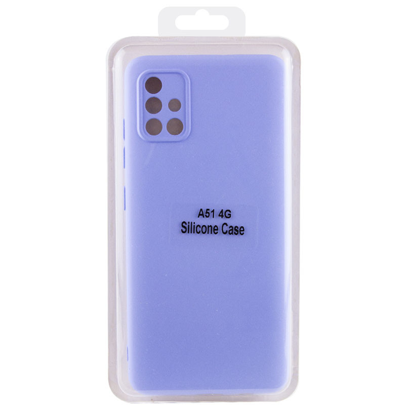 Купить Чехол Silicone Cover Lakshmi Full Camera (AA) для Samsung Galaxy A51 (Сиреневый / Dasheen) на vchehle.ua