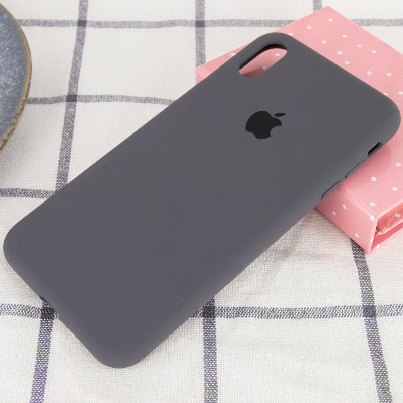 Фото Чохол Silicone Case Full Protective (AA) на Apple iPhone XS Max (6.5") (Сірий / Dark Grey) на vchehle.ua