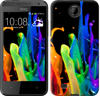 

Чехол брызги краски для HTC Desire 300 381258