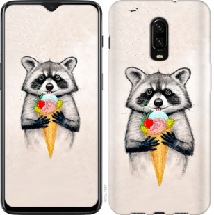 

Чехол Енотик с мороженым для OnePlus 6T 801550