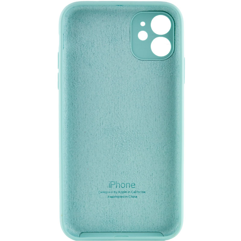 Фото Чехол Silicone Case Full Camera Protective (AA) для Apple iPhone 11 (6.1") (Бирюзовый / Marine Green) на vchehle.ua