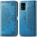 Фото Шкіряний чохол-книжка Art Case з візитницею на Samsung Galaxy A51 (Синій) на vchehle.ua