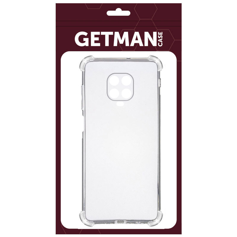 Фото TPU чехол GETMAN Ease logo усиленные углы Full Camera для Xiaomi Redmi Note 9s/Note 9 Pro/9 Pro Max (Бесцветный (прозрачный)) на vchehle.ua