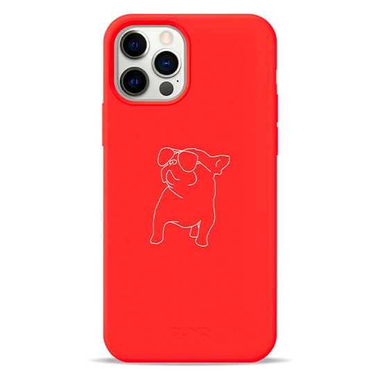 Чохол Pump Silicone Minimalistic на Apple iPhone 12 Pro / 12 (6.1") (Pug With)