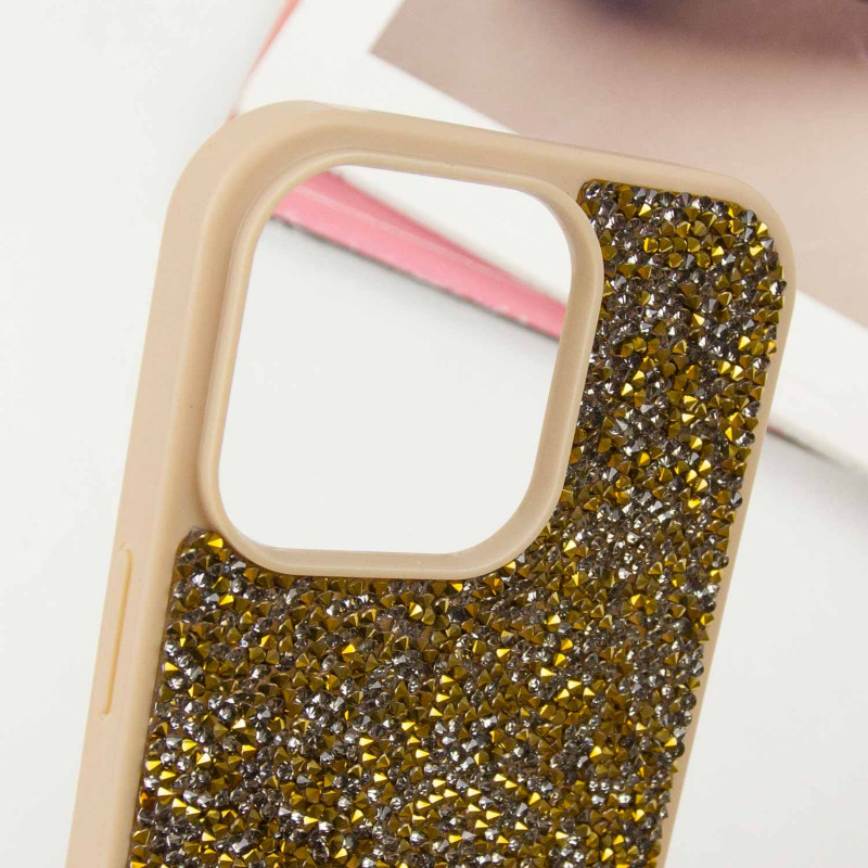 TPU чохол Bling World Rock Diamond на Apple iPhone 13 Pro (6.1") (Золотий) в магазині vchehle.ua