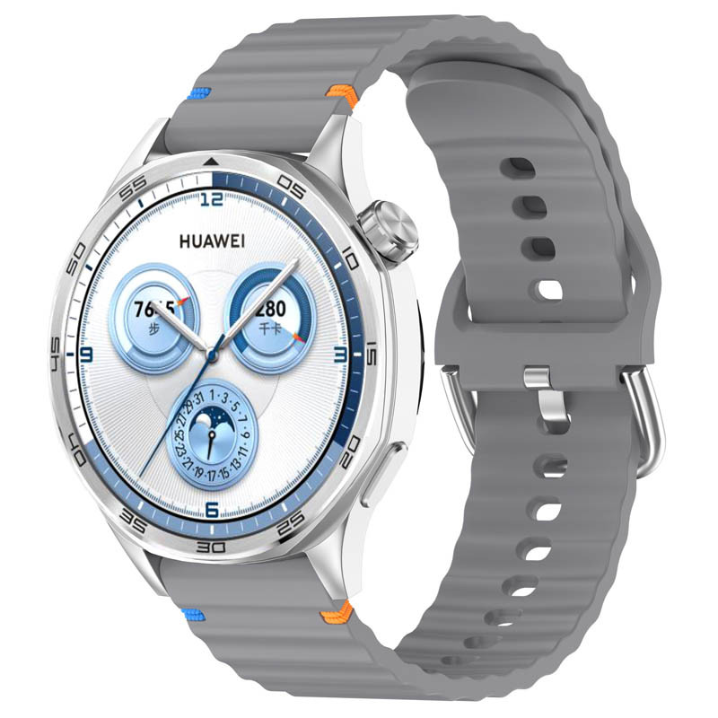 Силіконовий ремінець Wavy для Smart Watch 22mm (Gray)