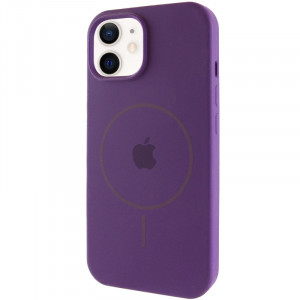 Чехол Silicone Case Full Protective (AA) with Magnetic Safe для Apple iPhone 12 Pro Max (6.7")
