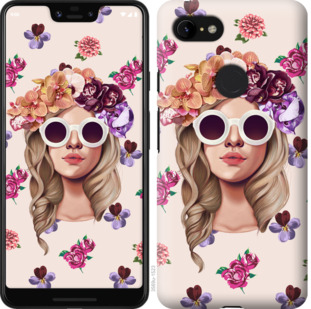

Чохол Дівчина з квітами v2 на Google Pixel 3a XL 875833