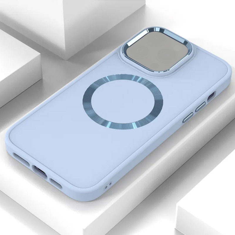 Фото TPU чохол Bonbon Metal Style with Magnetic safe на Apple iPhone 14 Plus (6.7") (Блакитний / Mist Blue) на vchehle.ua