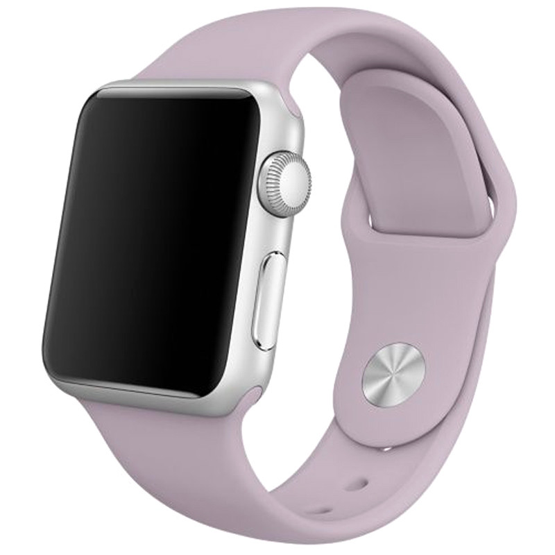 

Силиконовый ремешок для Apple watch 38mm / 40mm (Сірий / Lavender) 1057977