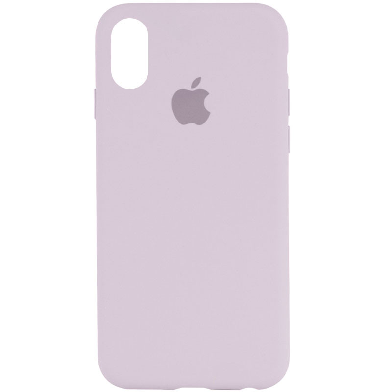 Чехол Silicone Case Full Protective (AA) для Apple iPhone XS Max (6.5") (Сиреневый / Lilac)