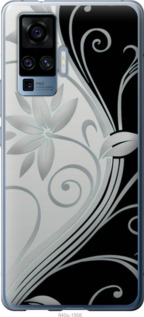 

Чехол Цветы на чёрно-белом фоне для Vivo X50 Pro 1575654