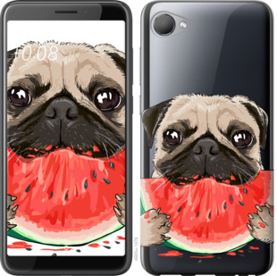 

Чохол Мопс і кавун на HTC Desire 12 843535